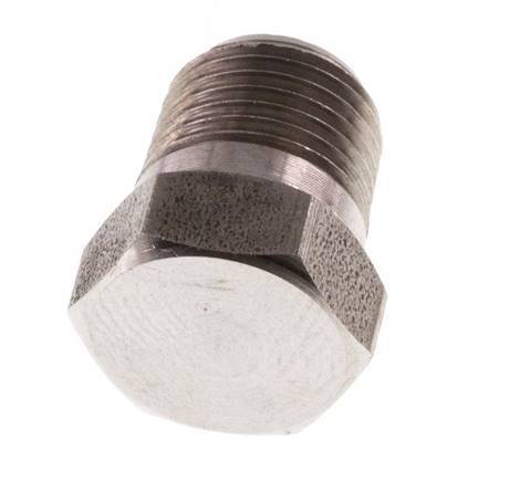 1/8'' NPT Male Stainless steel Closing plug with Outer Hex 345 Bar