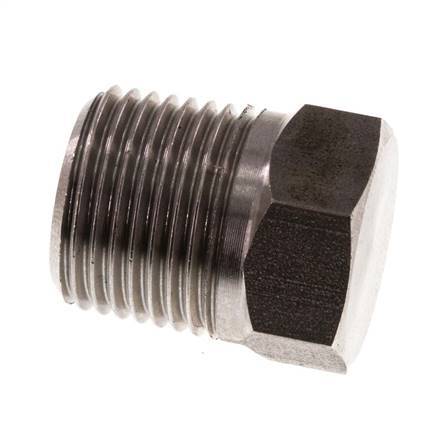 3/8'' NPT Male Stainless steel Closing plug with Outer Hex 210 Bar