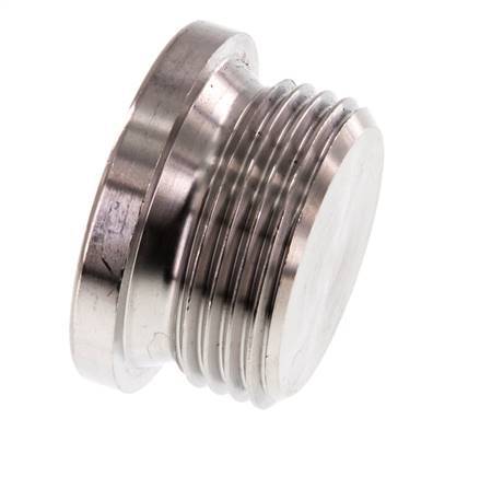 G 1'' Stainless steel Closing plug with Inner Hex 40 Bar