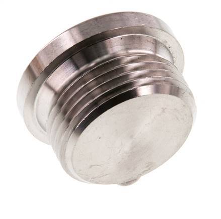 G 1'' Stainless steel Closing plug with Inner Hex 40 Bar