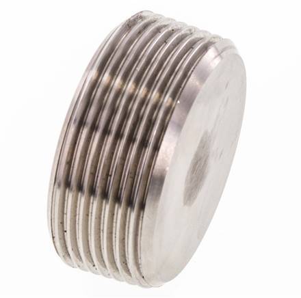 1 1/2'' Stainless steel Closing plug with Inner Hex without collar 40 Bar