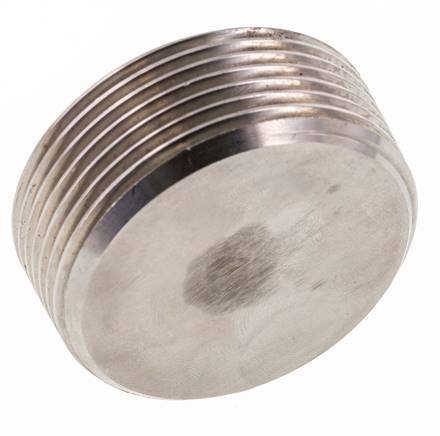 1 1/2'' Stainless steel Closing plug with Inner Hex without collar 40 Bar