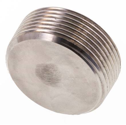 1 1/2'' Stainless steel Closing plug with Inner Hex without collar 40 Bar