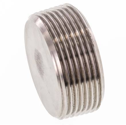 1 1/2'' Stainless steel Closing plug with Inner Hex without collar 40 Bar