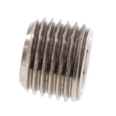 M10x1 Stainless steel Closing plug with Inner Hex without collar (conical) 40 Bar