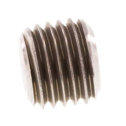 M12x1.5 Stainless steel Closing plug with Inner Hex without collar (conical) 40 Bar