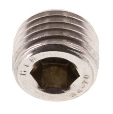 M14x1.5 Stainless steel Closing plug with Inner Hex without collar (conical) 40 Bar