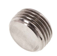 G 1/2'' Stainless steel Closing plug with Inner Hex without collar 40 Bar