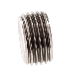 G 1/2'' Stainless steel Closing plug with Inner Hex without collar 40 Bar