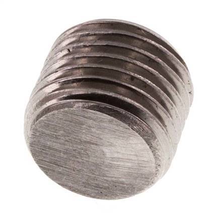 G 1/4'' Stainless steel Closing plug with Inner Hex without collar 40 Bar
