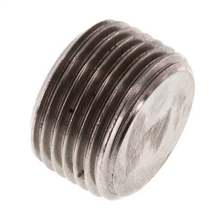 G 3/8'' Stainless steel Closing plug with Inner Hex without collar 40 Bar