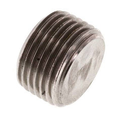 G 3/8'' Stainless steel Closing plug with Inner Hex without collar 40 Bar