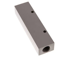 2xG 1/2'' x 4xG 1/4'' Aluminium Distributor Block One-sided 16 Bar