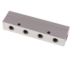 2xG 1/2'' x 8xG 1/4'' Aluminium Distributor Block Double-sided 16 Bar