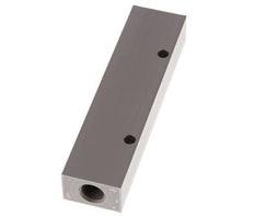 2xG 1/4'' x 4xG 1/8'' Aluminium Distributor Block One-sided 16 Bar