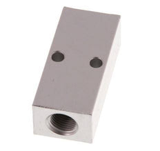 2xG 1/8'' x 2xM5 Aluminium Distributor Block One-sided 16 Bar