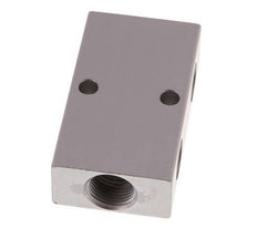 2xG 3/8'' x 4xG 1/4'' Aluminium Distributor Block Double-sided 16 Bar
