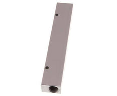 2xG 3/8'' x 6xG 1/8'' Aluminium Distributor Block One-sided 16 Bar