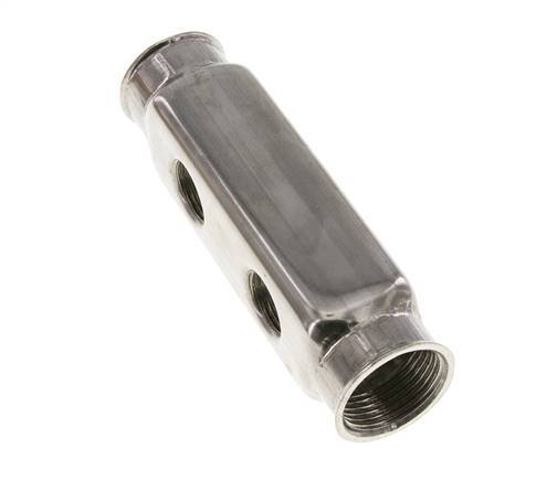 2xG 1'' x 4xG 1/2'' Stainless steel Distributor Block Double-sided 10 Bar