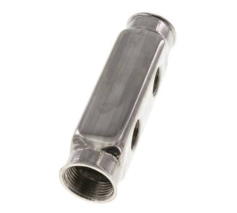 2xG 1'' x 4xG 1/2'' Stainless steel Distributor Block Double-sided 10 Bar