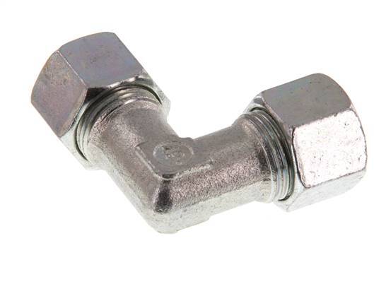 12S Zinc plated Steel 90 deg Elbow Cutting ring 630 Bar DIN 2353