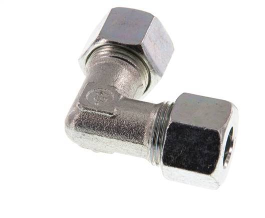 12S Zinc plated Steel 90 deg Elbow Cutting ring 630 Bar DIN 2353