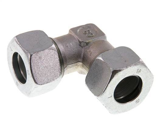 18L Zinc plated Steel 90 deg Elbow Cutting ring 315 Bar DIN 2353