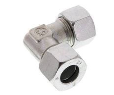 20S Zinc plated Steel 90 deg Elbow Cutting ring 400 Bar DIN 2353