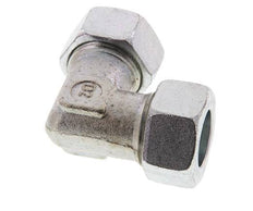 22L Zinc plated Steel 90 deg Elbow Cutting ring 160 Bar DIN 2353