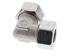 25S Zinc plated Steel 90 deg Elbow Cutting ring 400 Bar DIN 2353