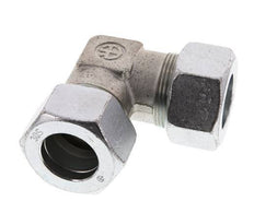 30S Zinc plated Steel 90 deg Elbow Cutting ring 400 Bar DIN 2353