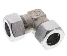 30S Zinc plated Steel 90 deg Elbow Cutting ring 400 Bar DIN 2353