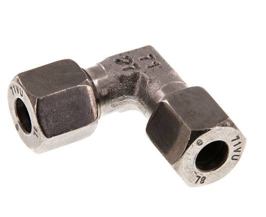 8L Stainless steel 90 deg Elbow Cutting ring 315 Bar DIN 2353