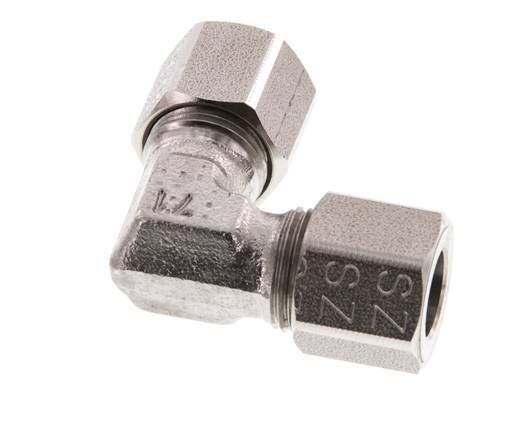 8LL Stainless steel 90 deg Elbow Cutting ring 100 Bar DIN 2353