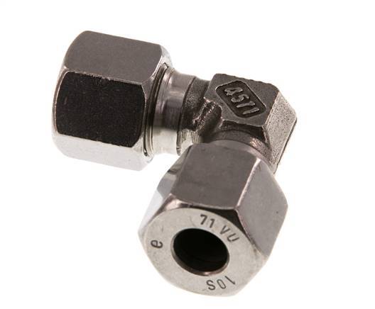 10S Stainless steel 90 deg Elbow Cutting ring 630 Bar DIN 2353