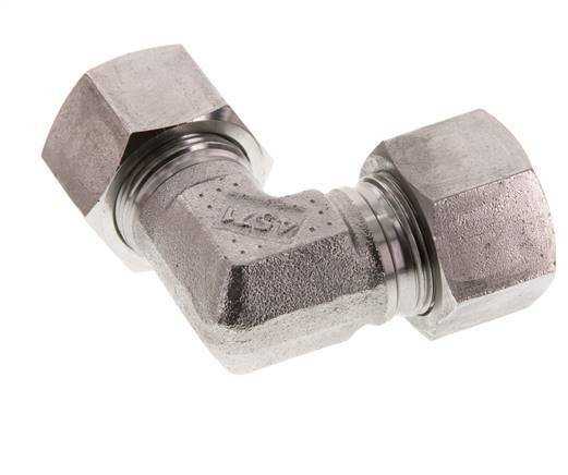 16S Stainless steel 90 deg Elbow Cutting ring 400 Bar DIN 2353