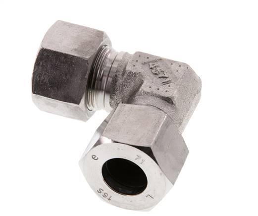 16S Stainless steel 90 deg Elbow Cutting ring 400 Bar DIN 2353