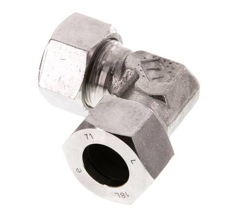 18L Stainless steel 90 deg Elbow Cutting ring 315 Bar DIN 2353