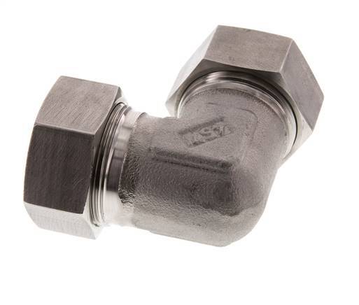 35L Stainless steel 90 deg Elbow Cutting ring 160 Bar DIN 2353