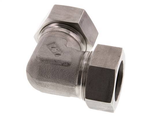 35L Stainless steel 90 deg Elbow Cutting ring 160 Bar DIN 2353