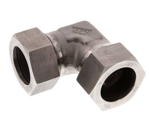 35L Stainless steel 90 deg Elbow Cutting ring 160 Bar DIN 2353