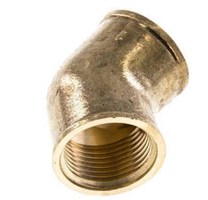 Rp 1'' Brass 45 deg Elbow Fitting 16 Bar
