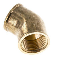 Rp 1'' Brass 45 deg Elbow Fitting 16 Bar