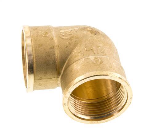 G 1 1/4'' Brass 90 deg Elbow Fitting 16 Bar