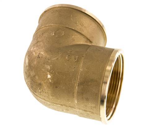G 2'' Brass 90 deg Elbow Fitting 16 Bar