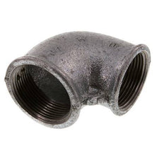 Rp 1 1/2'' x Rp 1 1/4'' Zinc plated Cast iron 90 deg Elbow Fitting 25 Bar