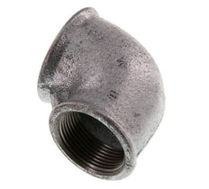Rp 1 1/2'' x Rp 1 1/4'' Zinc plated Cast iron 90 deg Elbow Fitting 25 Bar