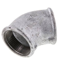 Rp 1 1/2'' Zinc plated Cast iron 45 deg Elbow Fitting 25 Bar