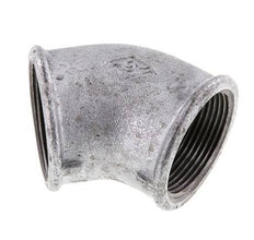 Rp 1 1/2'' Zinc plated Cast iron 45 deg Elbow Fitting 25 Bar