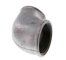 Rp 2'' x Rp 1 1/2'' Zinc plated Cast iron 90 deg Elbow Fitting 25 Bar
